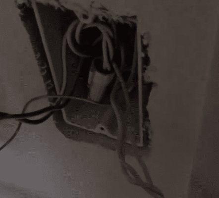 Sparking Wires in Outlet