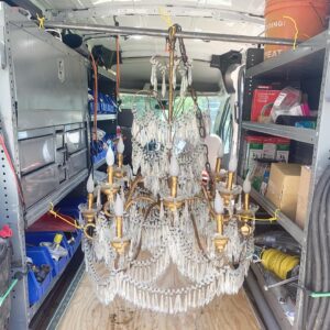 Transporting Chandeliers - Caution and Care