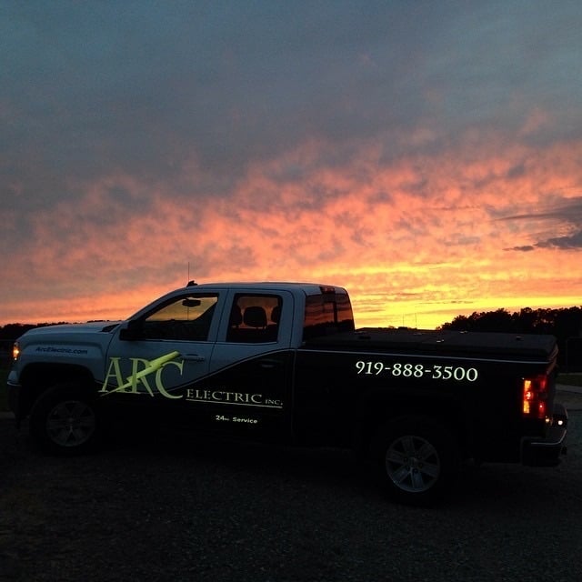 ARC Electric service truck on call — electrician in Raleigh, NC available 24/7