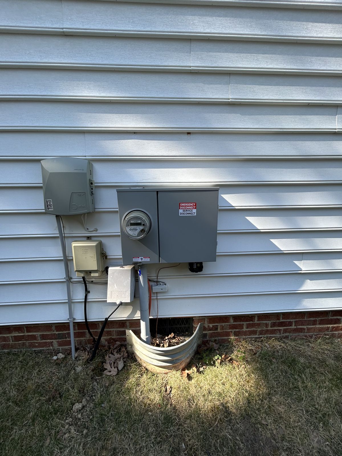 Finished 200-amp meter combo replacement on a Cary, NC home, cover closed