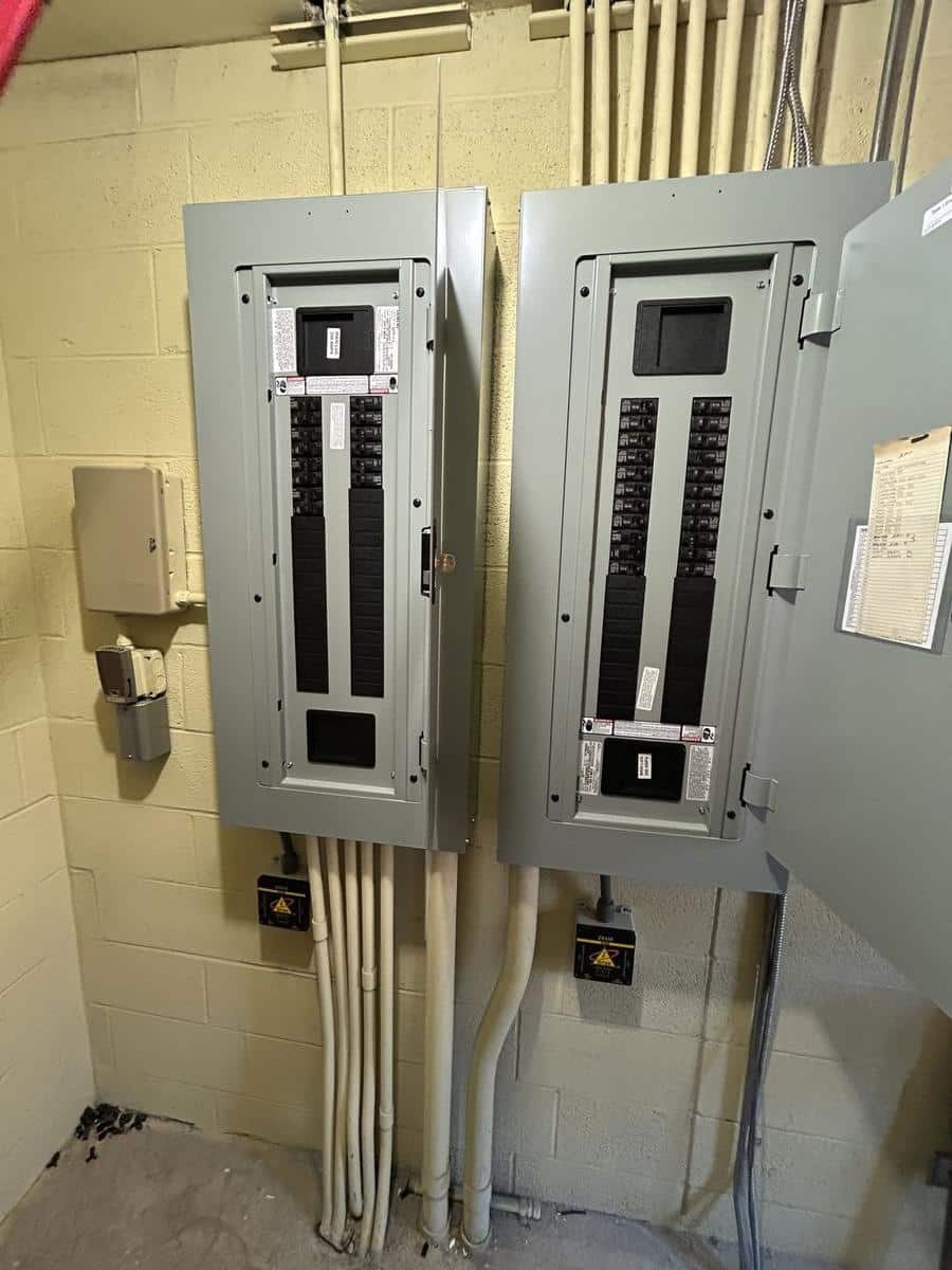 Two new electrical panels installed in place of Federal Pacific panels
